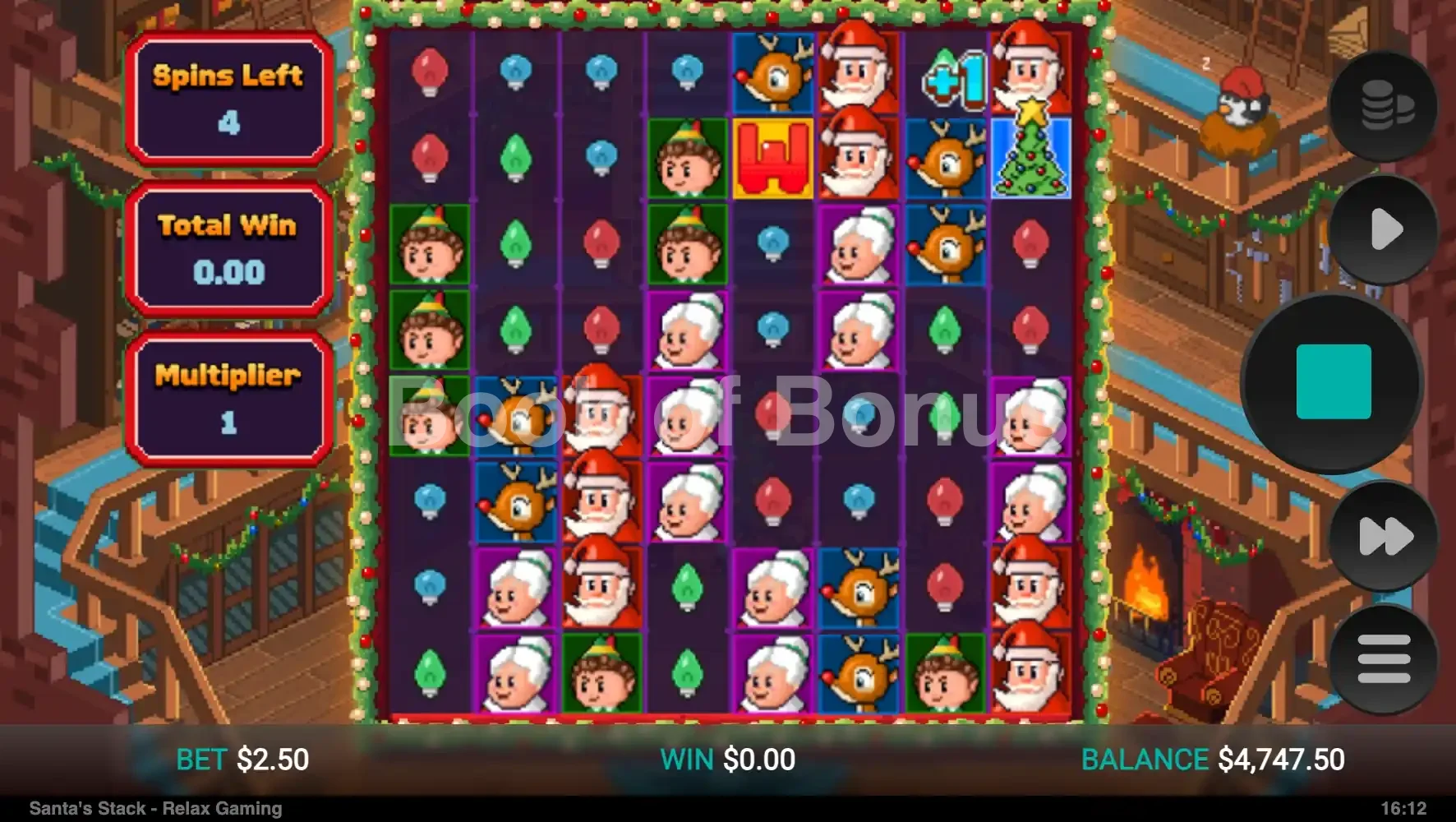 Santa's Stack par Relax Gaming - tours gratuits