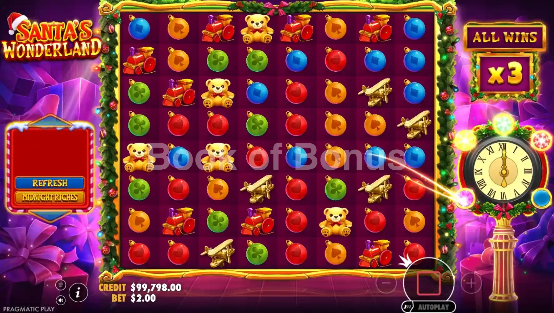 Santa's Wonderland par Pragmatic Play - tours gratuits