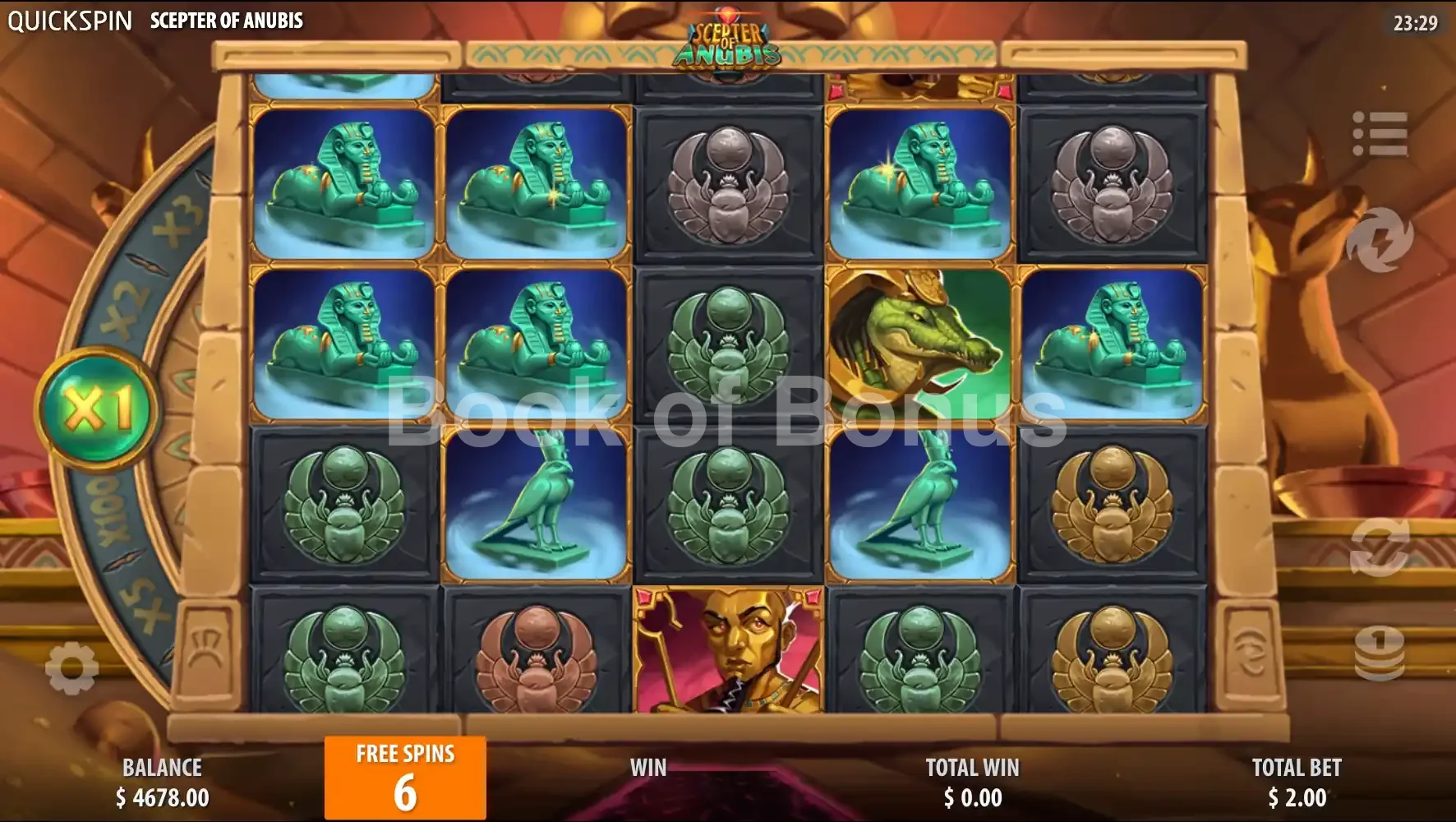 Scepter of Anubis par Quickspin - tours gratuits