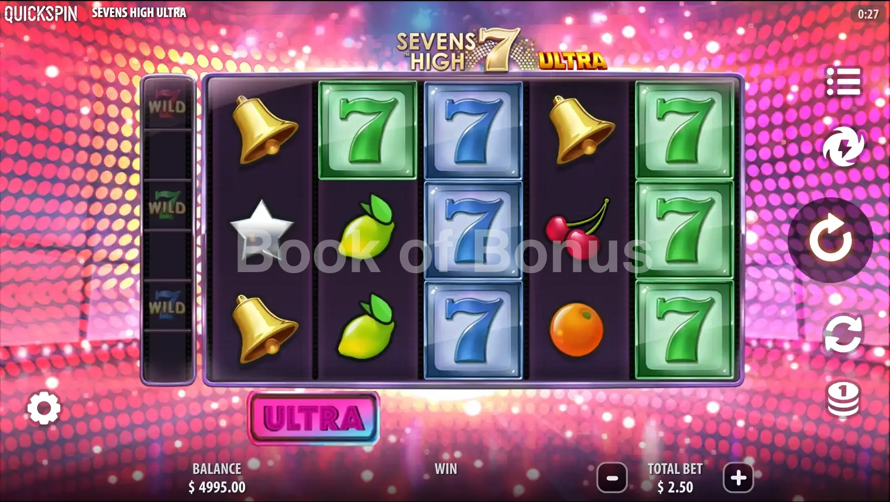 Rouleaux en action Sevens High Ultra