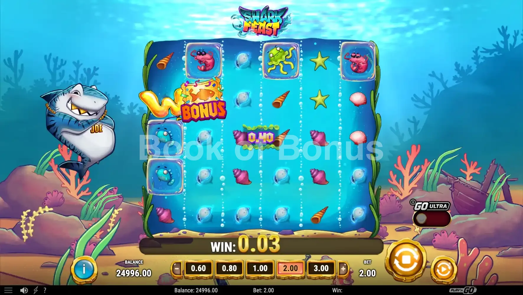 Shark Feast par Play'n GO - base game 2