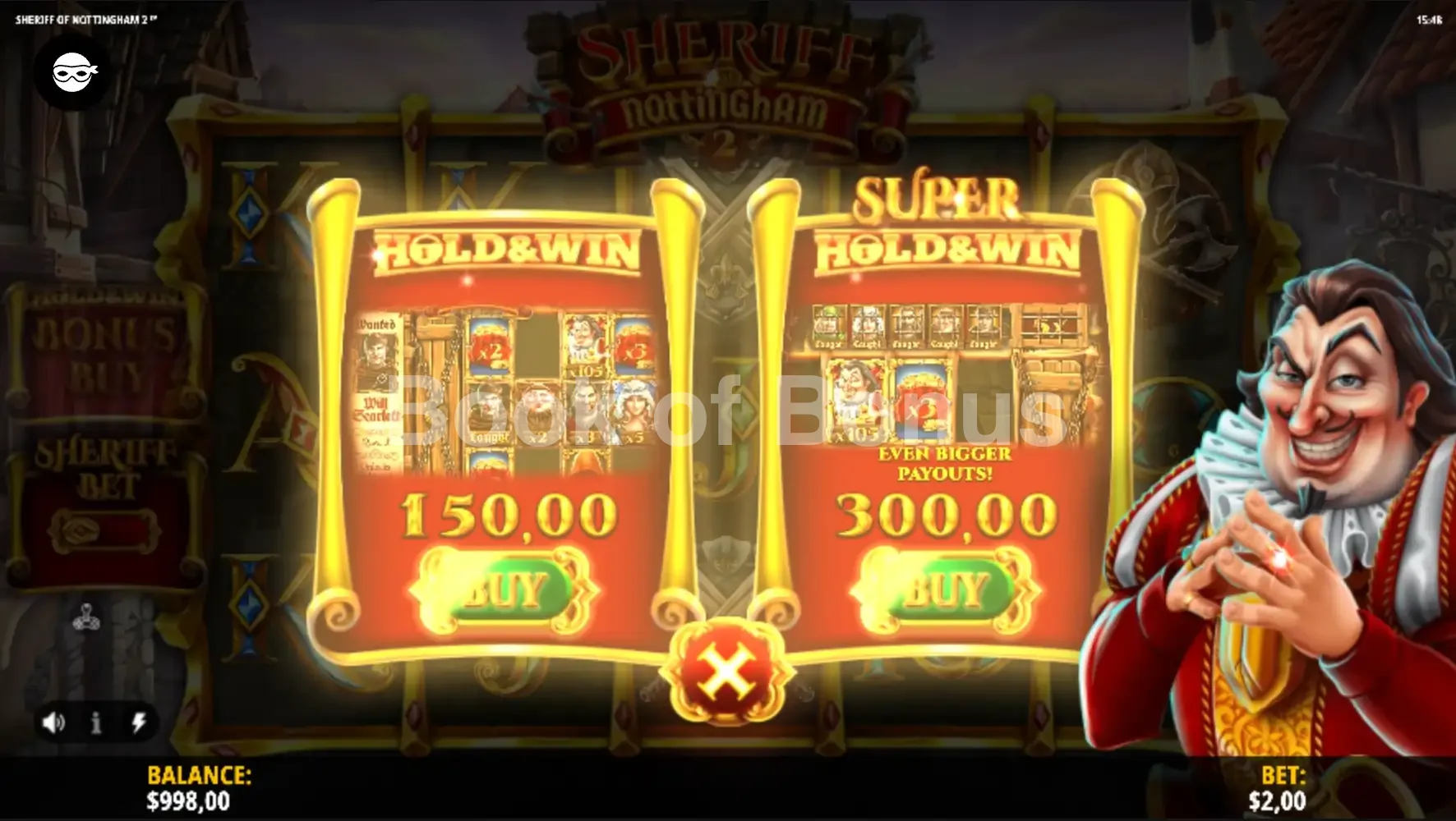 Achat de bonus Sheriff of Nottingham 2