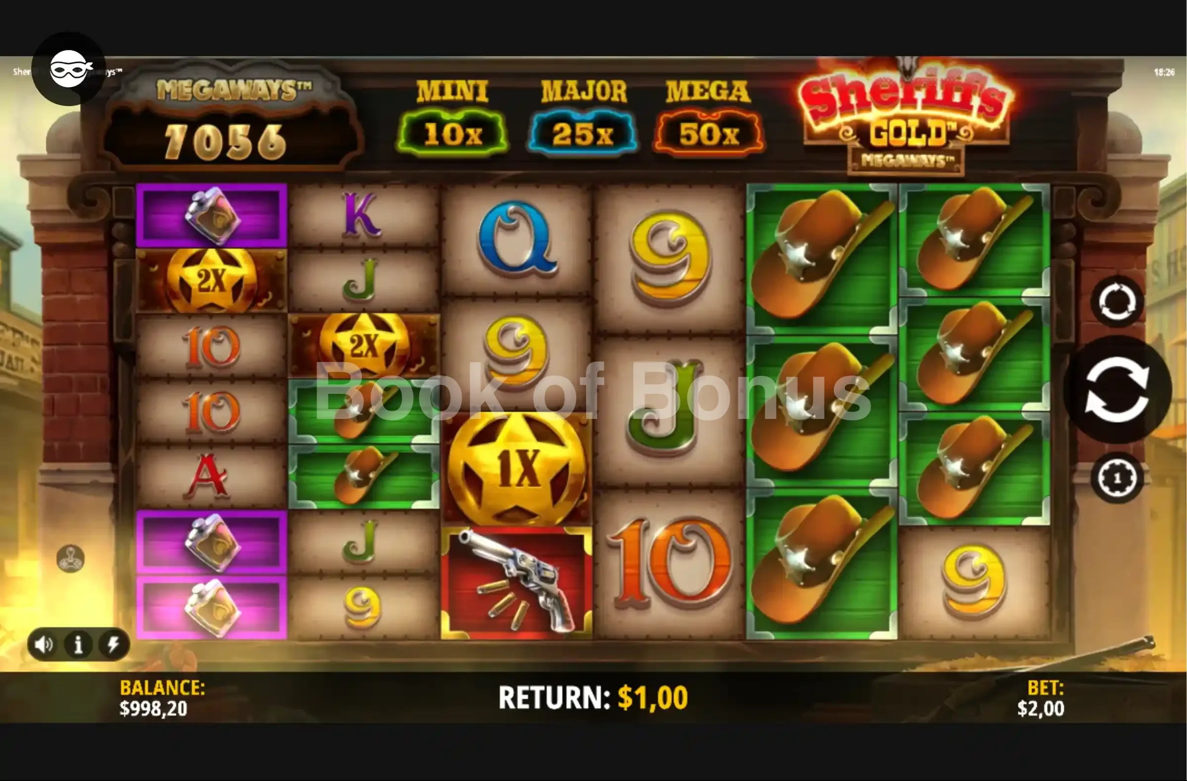 Sheriff’s Gold Megaways par iSoftBet - base game 2