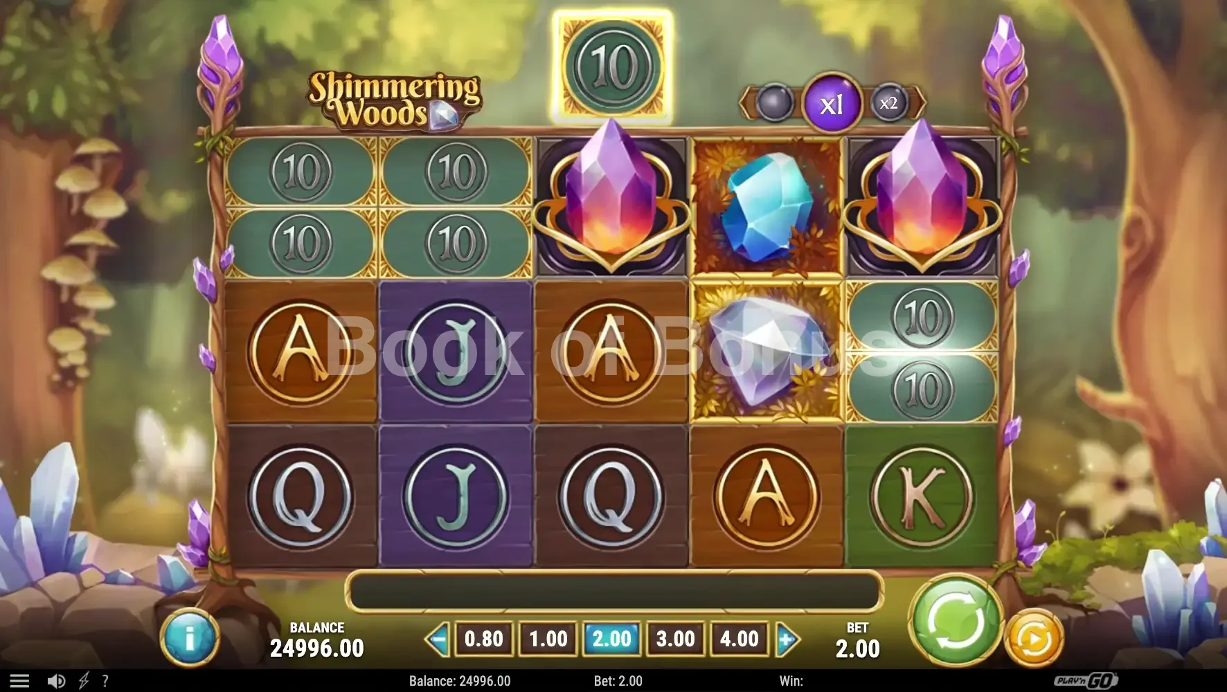 Shimmering Woods par Play'n GO - base game 2