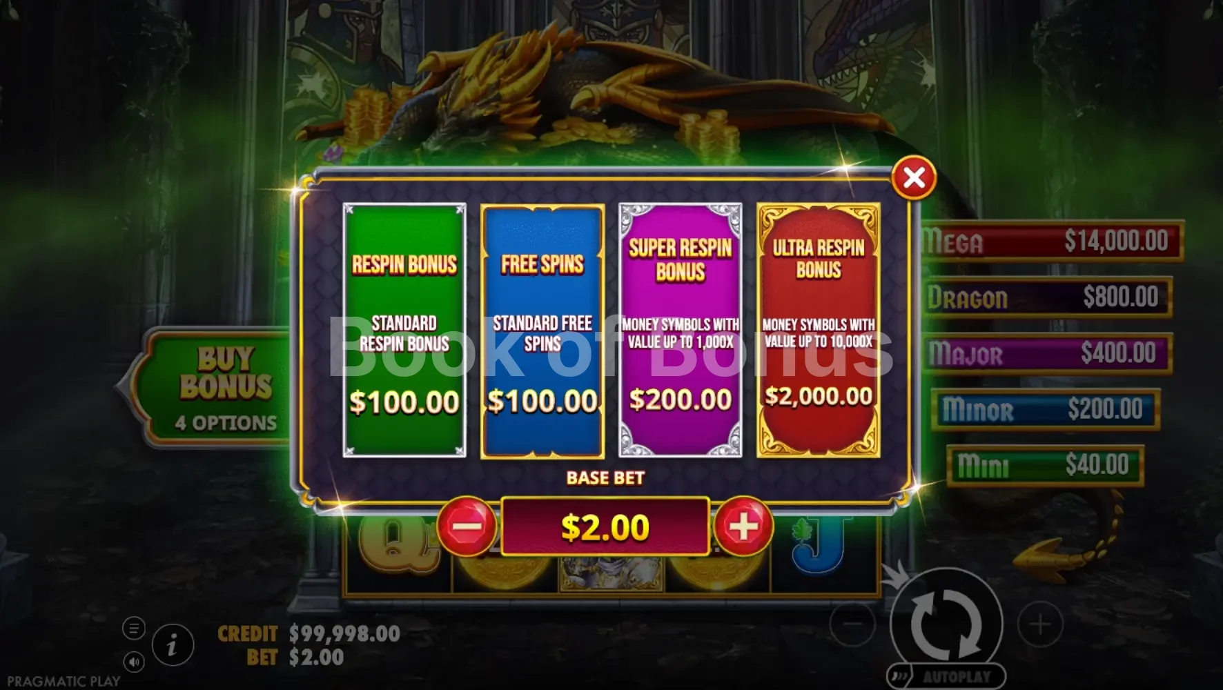 Bonus buy Sleeping Dragon Ultra Dark