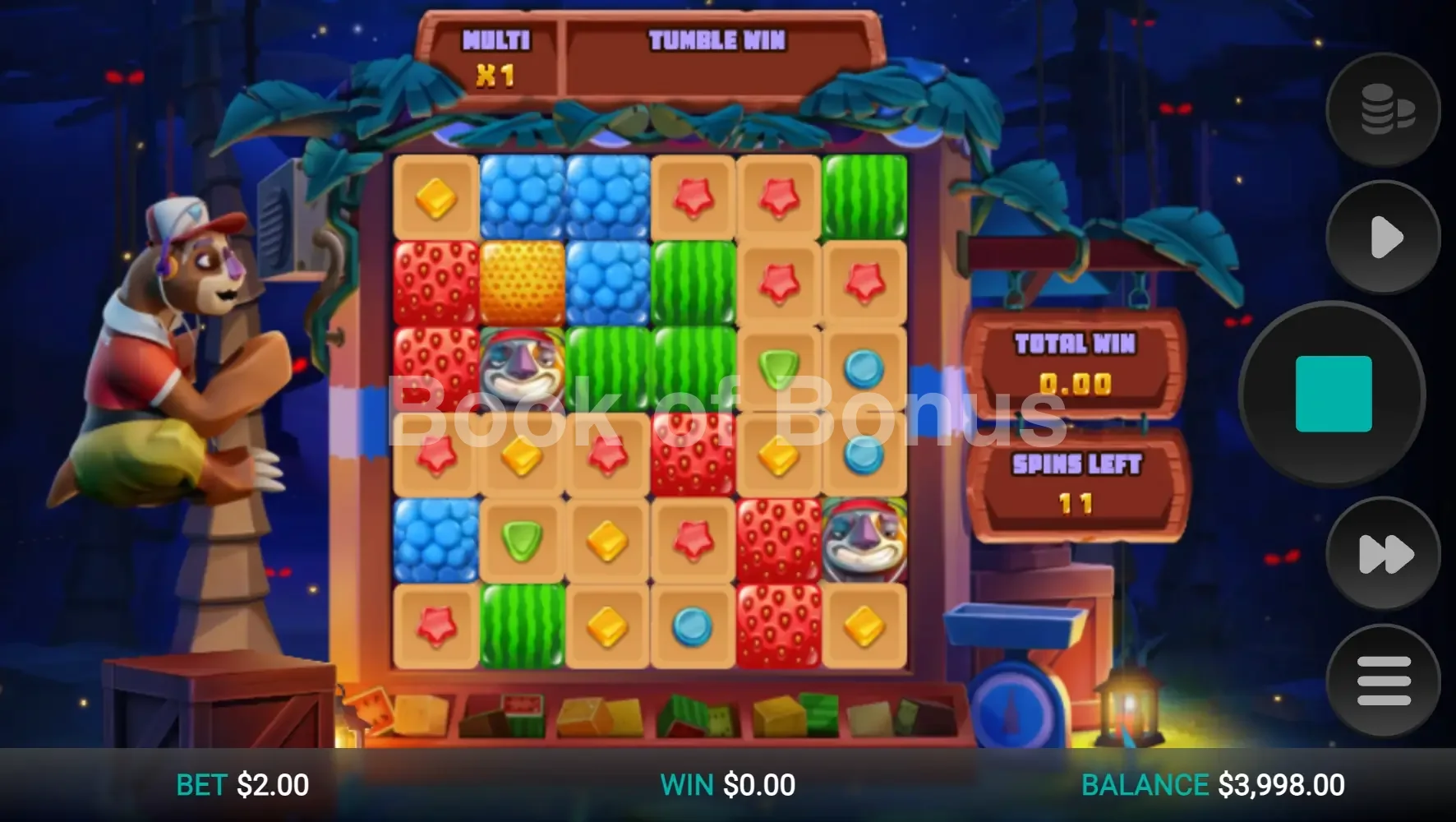 Sloth Tumble par Relax Gaming - tours gratuits