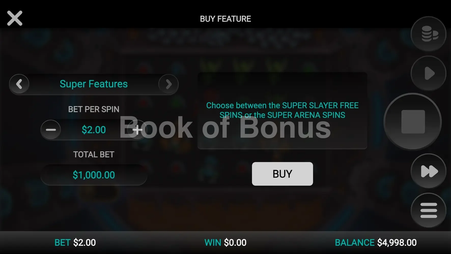 Options d'achat bonus Snake Arena 2