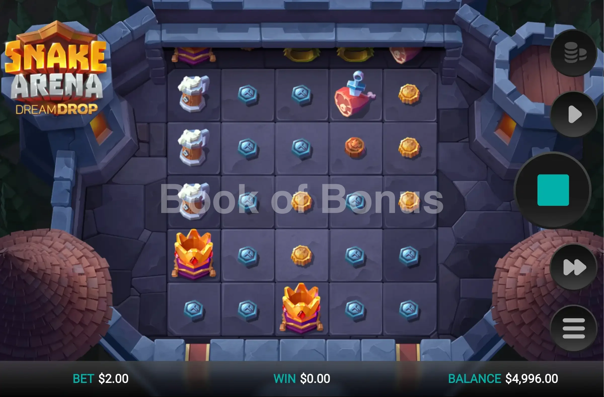 Snake Arena Dream Drop par Relax Gaming - base game 2