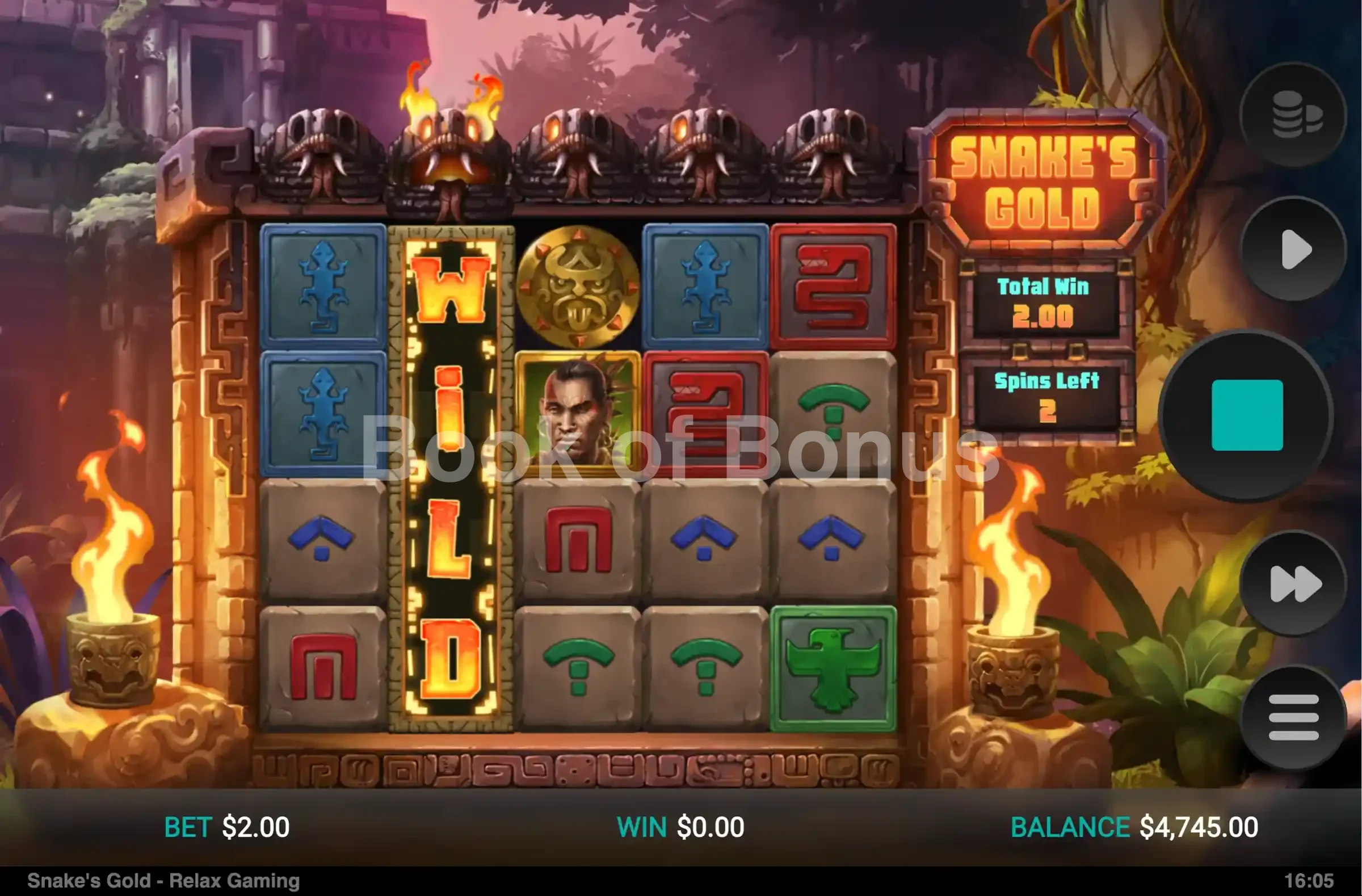 Tours gratuits Snake's Gold Dream Drop