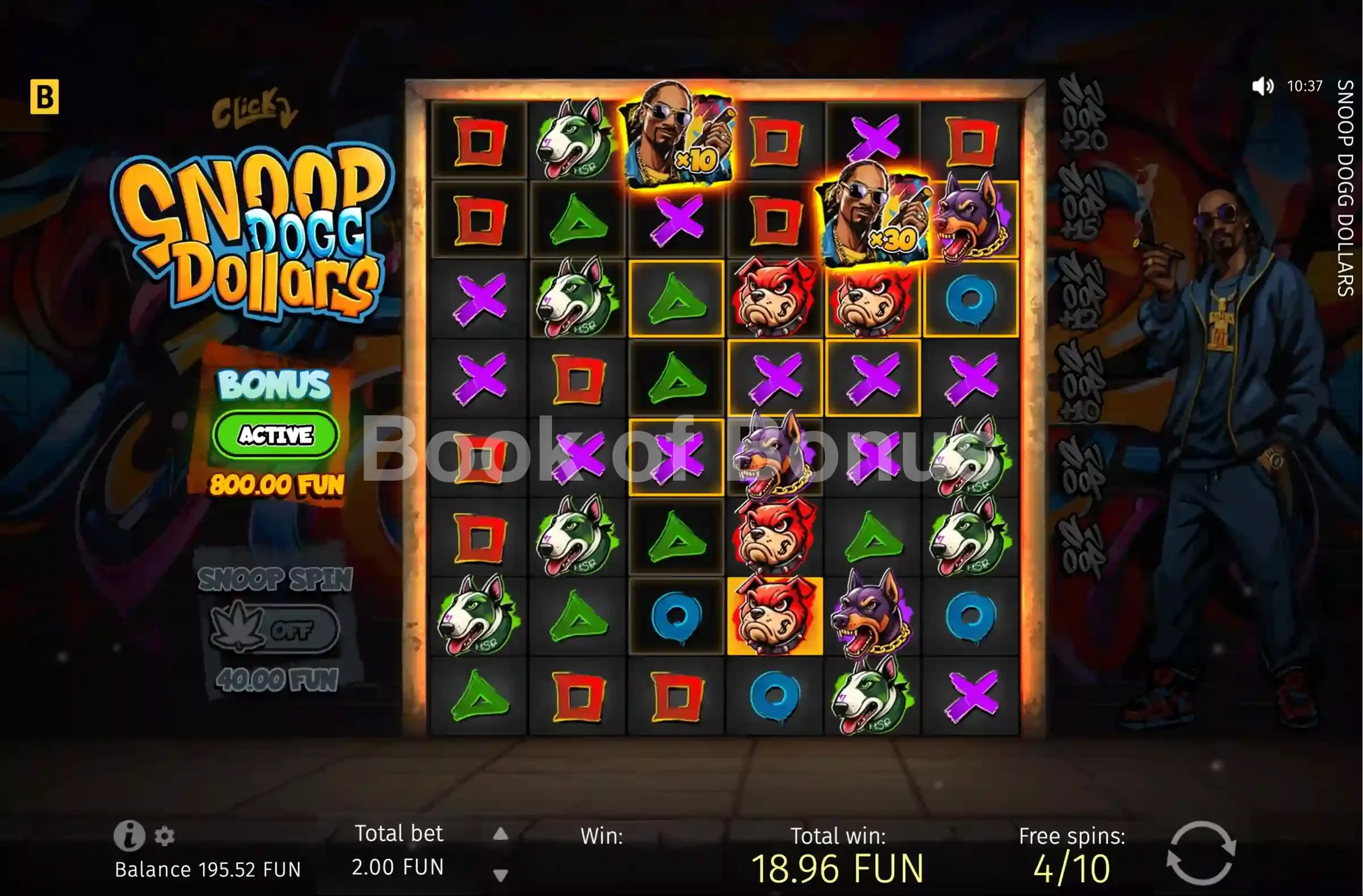 Snoop Dogg Dollars par BGaming - tours gratuits