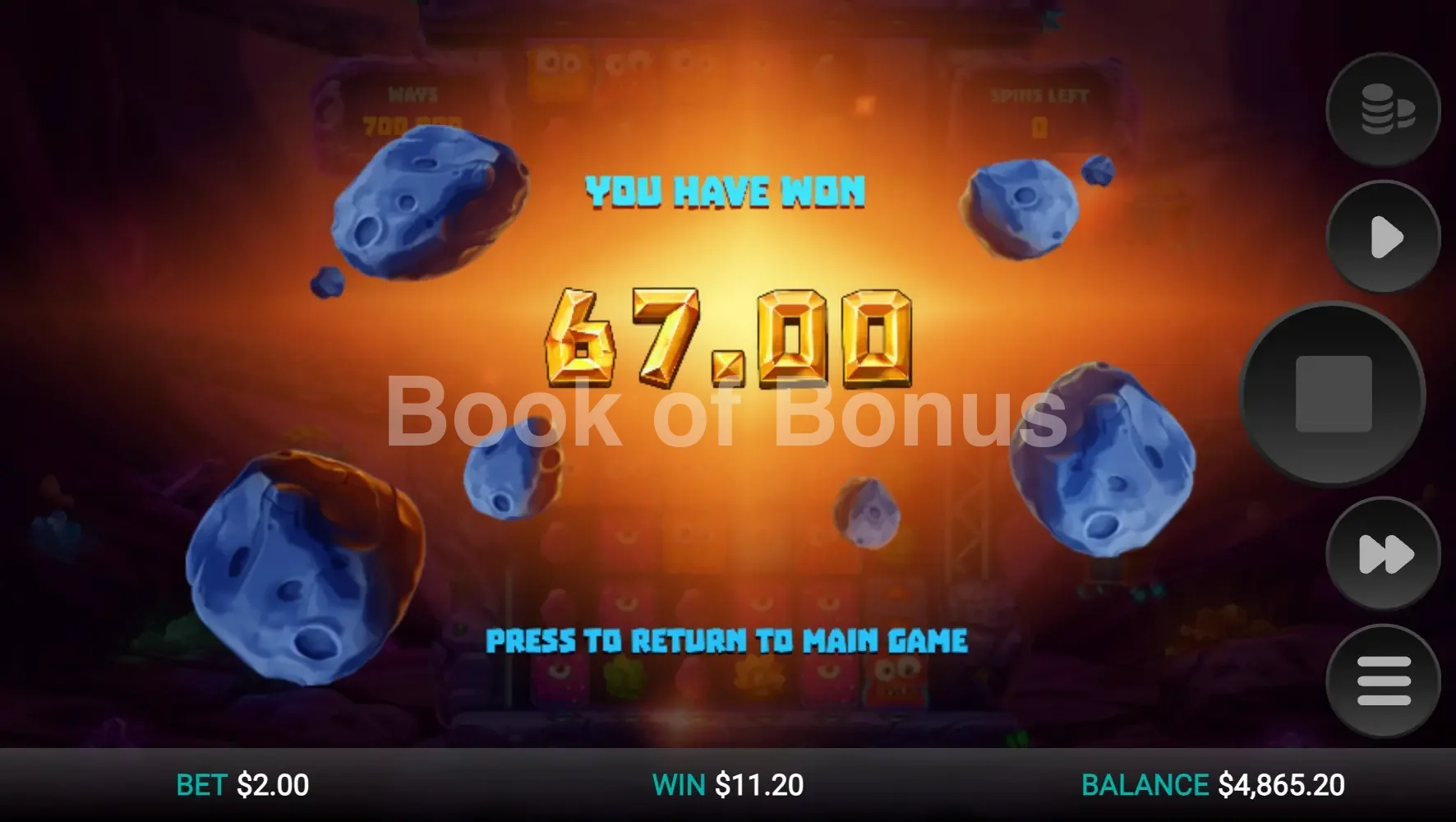 Big win Space Miners