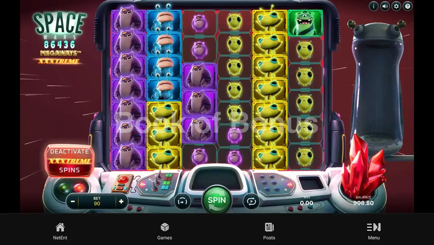 Space Wars XXXtreme Megaways par NetEnt - tours gratuits