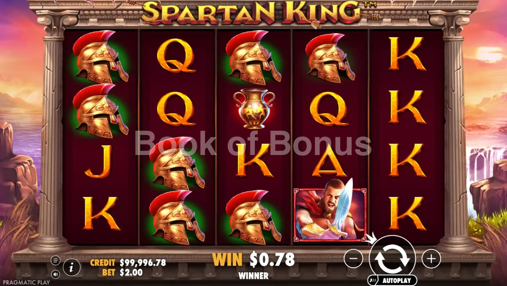 Rouleaux en action Spartan King