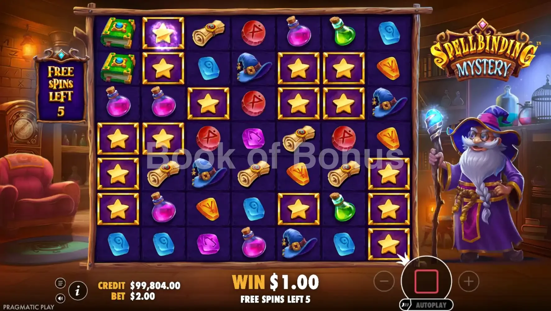 Spellbinding Mystery par Pragmatic Play - tours gratuits