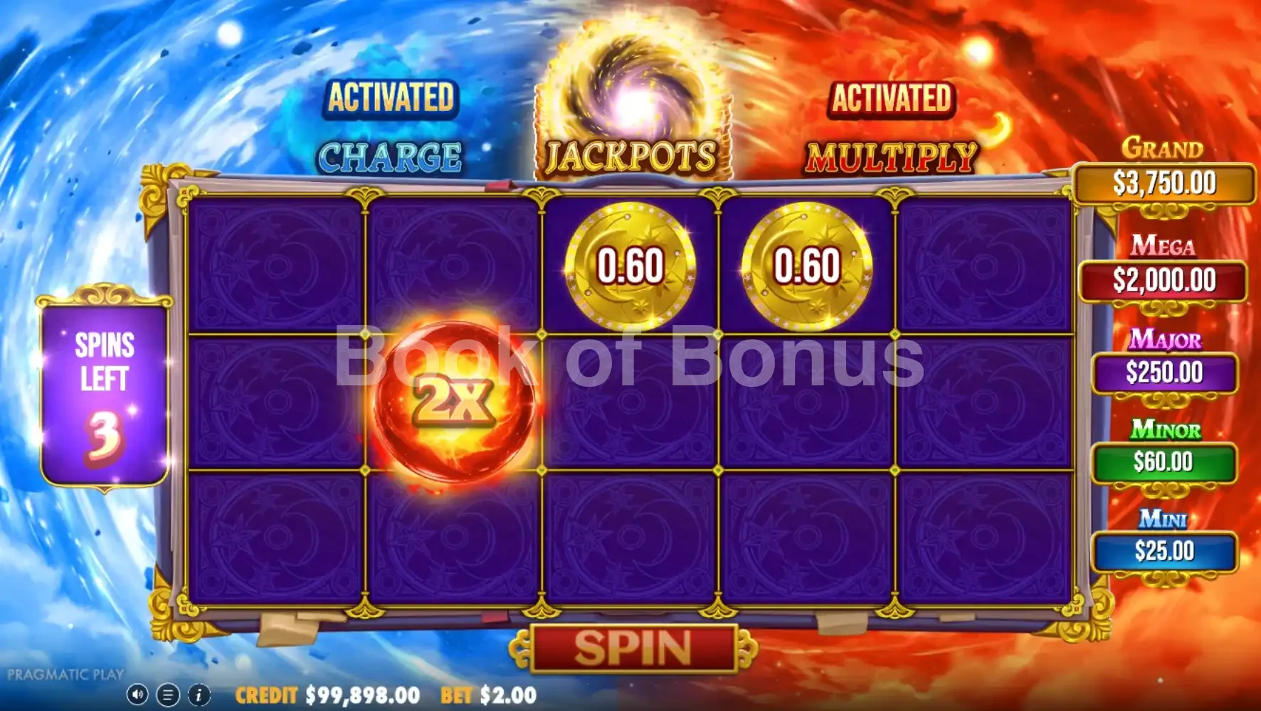 Spellmaster par Pragmatic Play - tours gratuits