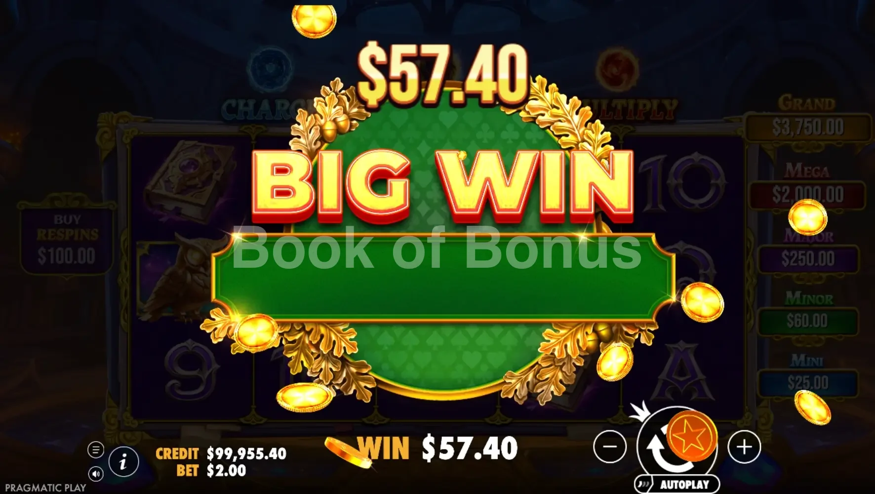 Spellmaster par Pragmatic Play - gros gain