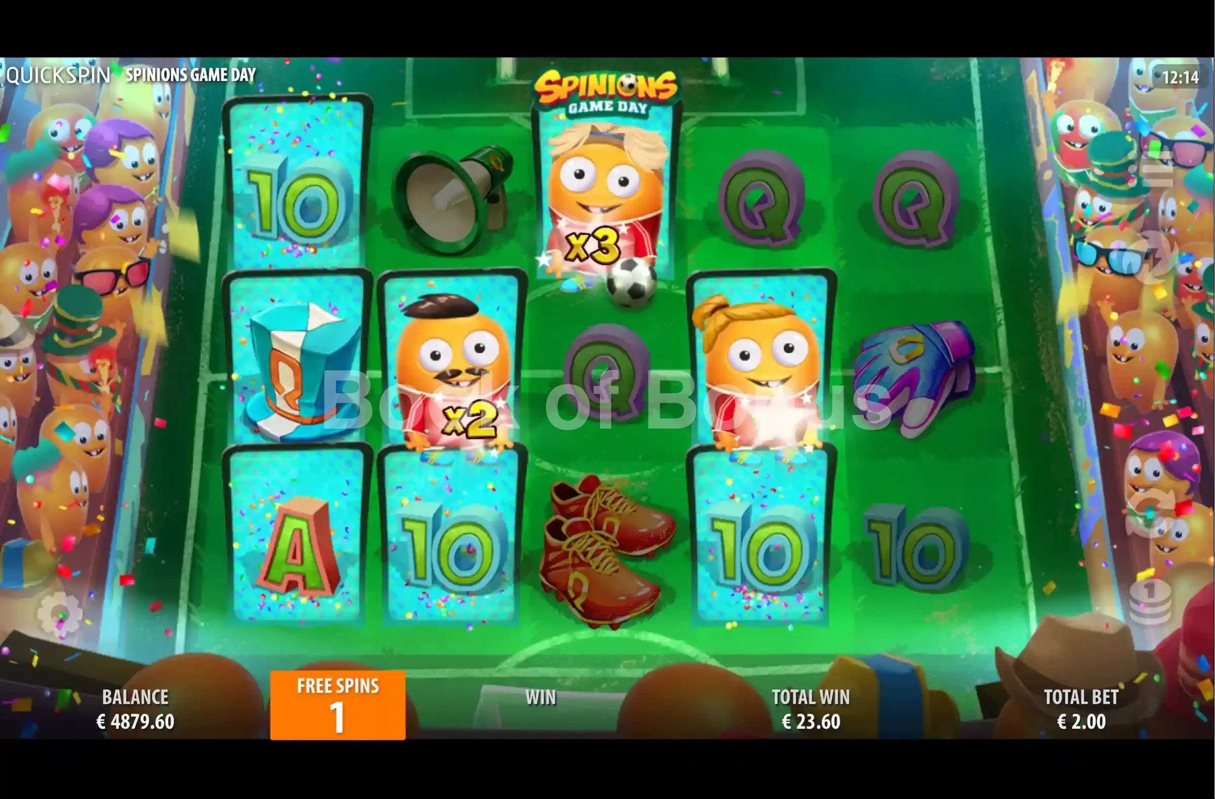 Spinions Game Day par Quickspin - tours gratuits