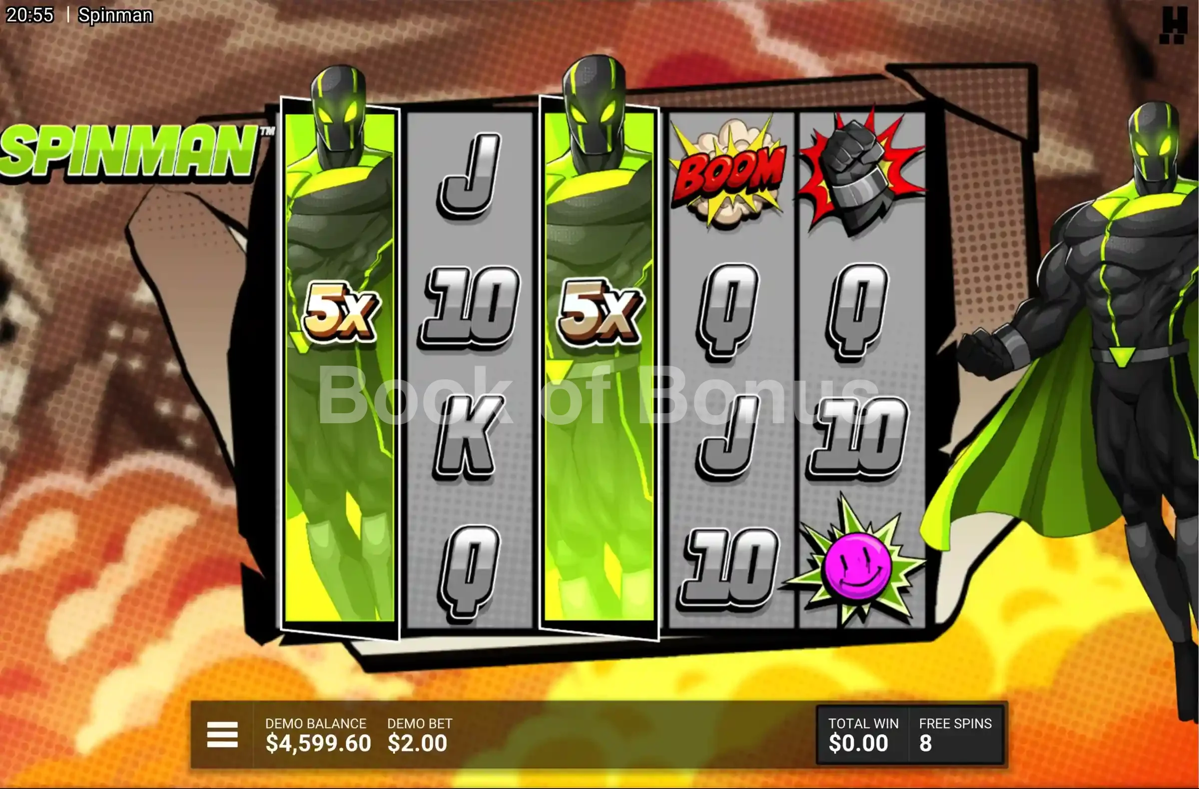 Spinman par Hacksaw Gaming - tours gratuits