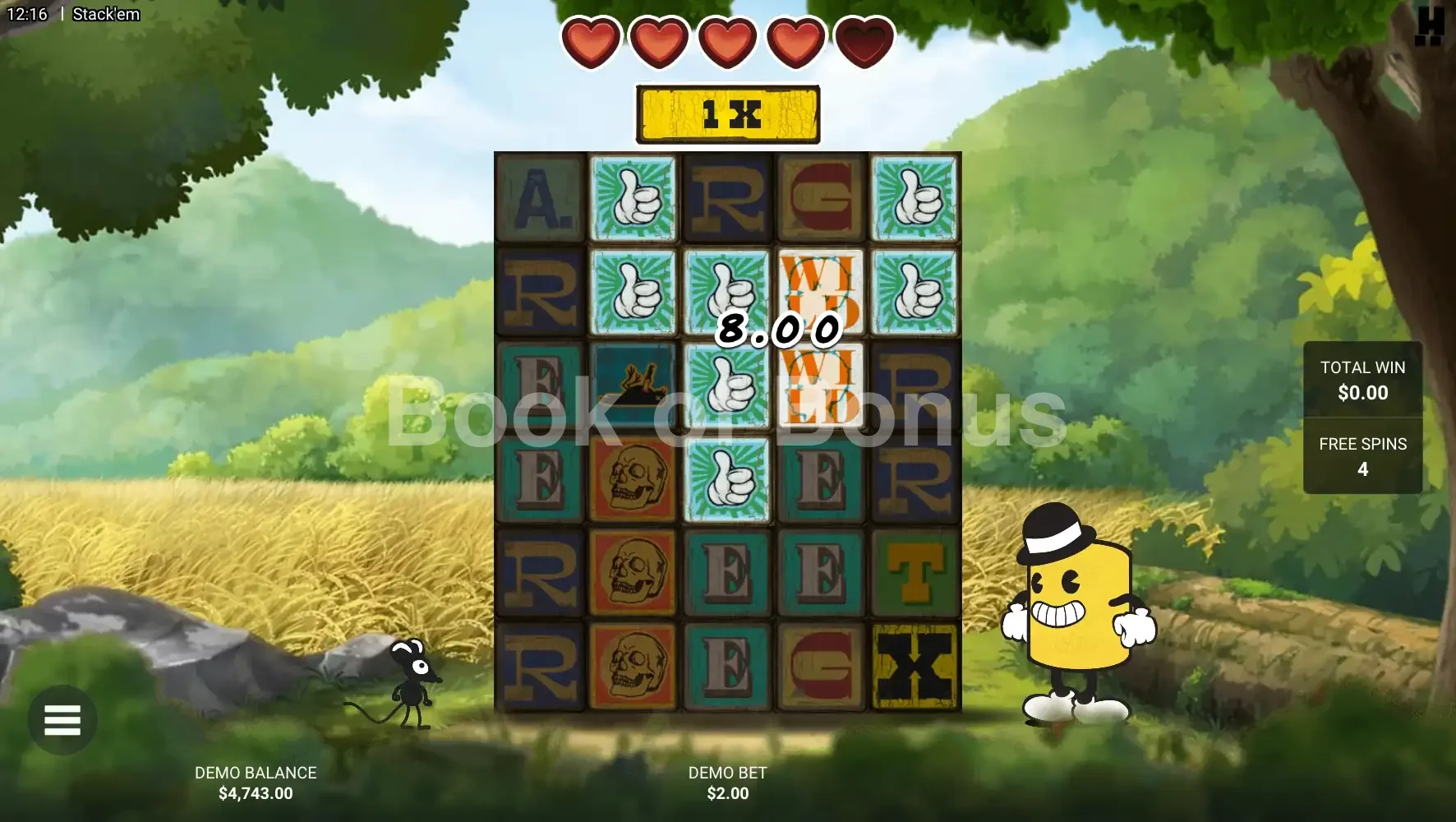 Stack 'Em par Hacksaw Gaming - tours gratuits
