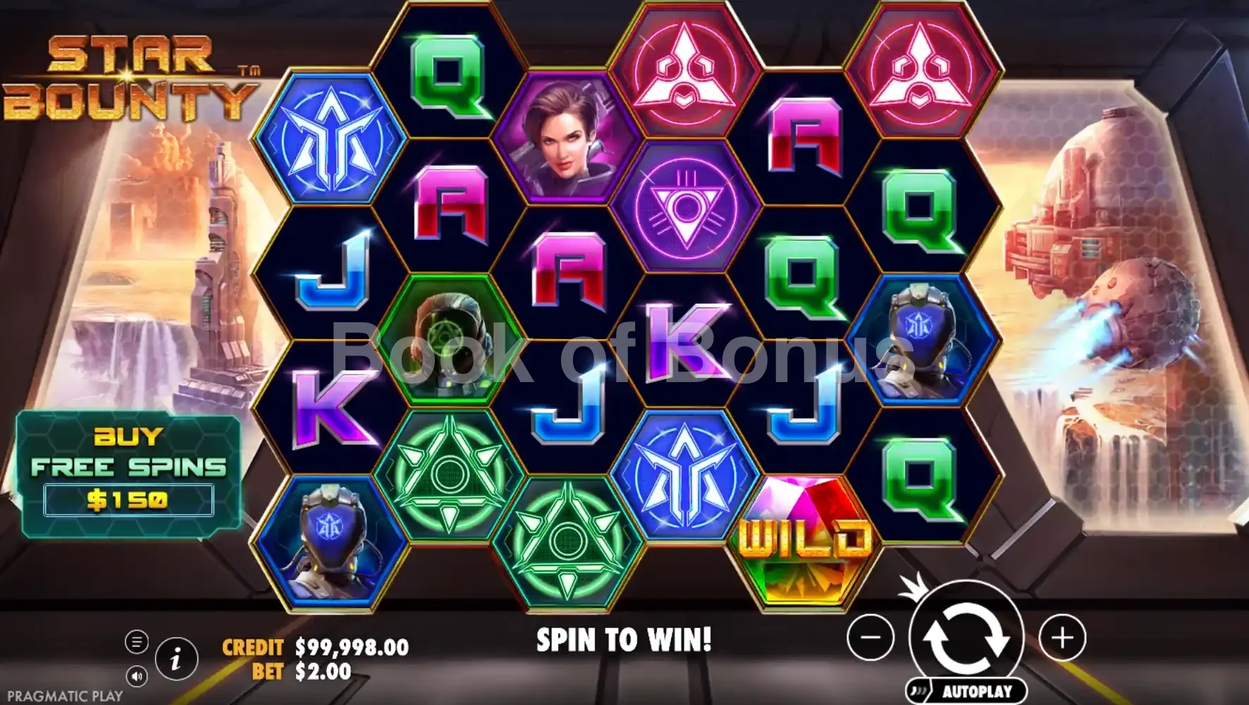 Star Bounty par Pragmatic Play - jeu de base et disposition des rouleaux