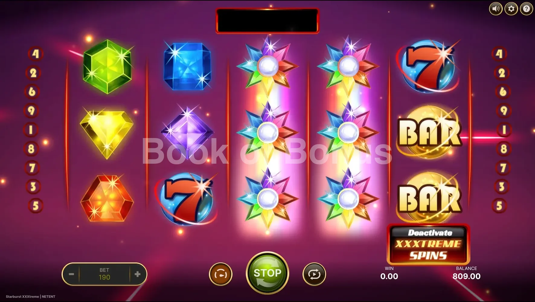 Starburst XXXtreme par NetEnt - tours gratuits
