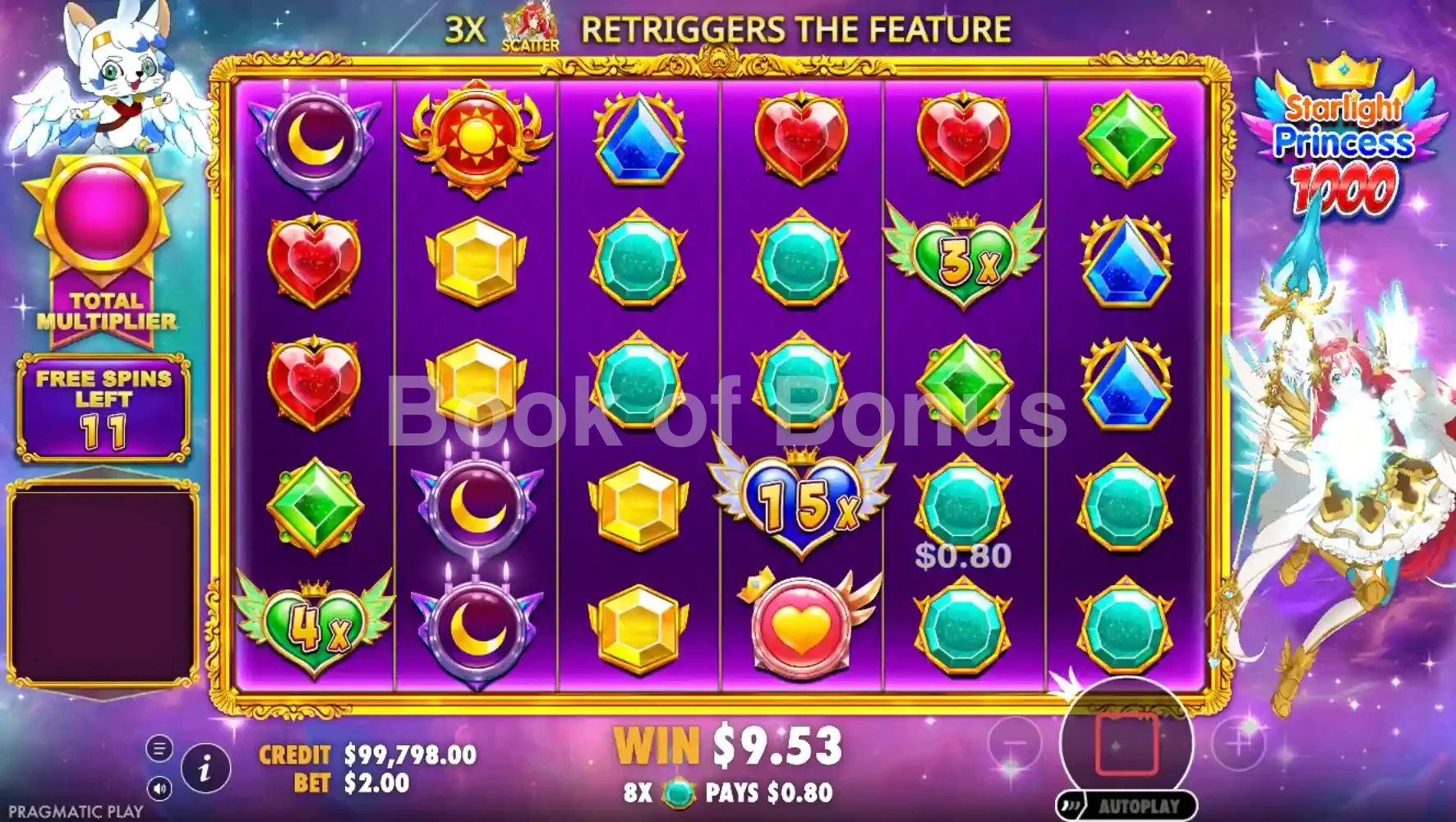 Tours gratuits Starlight Princess 1000