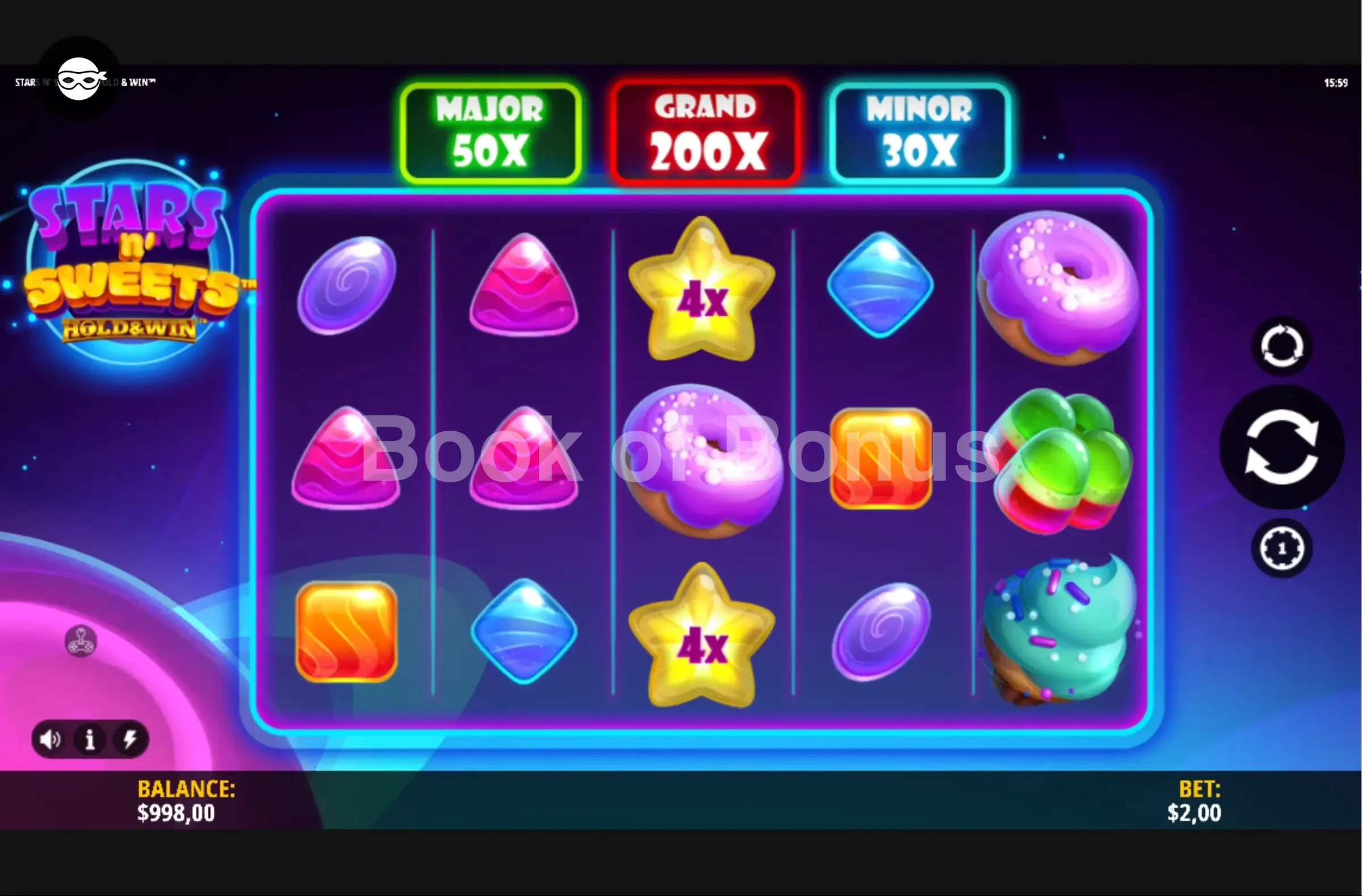 Stars n’ Sweets Hold & Win par iSoftBet - base game 2
