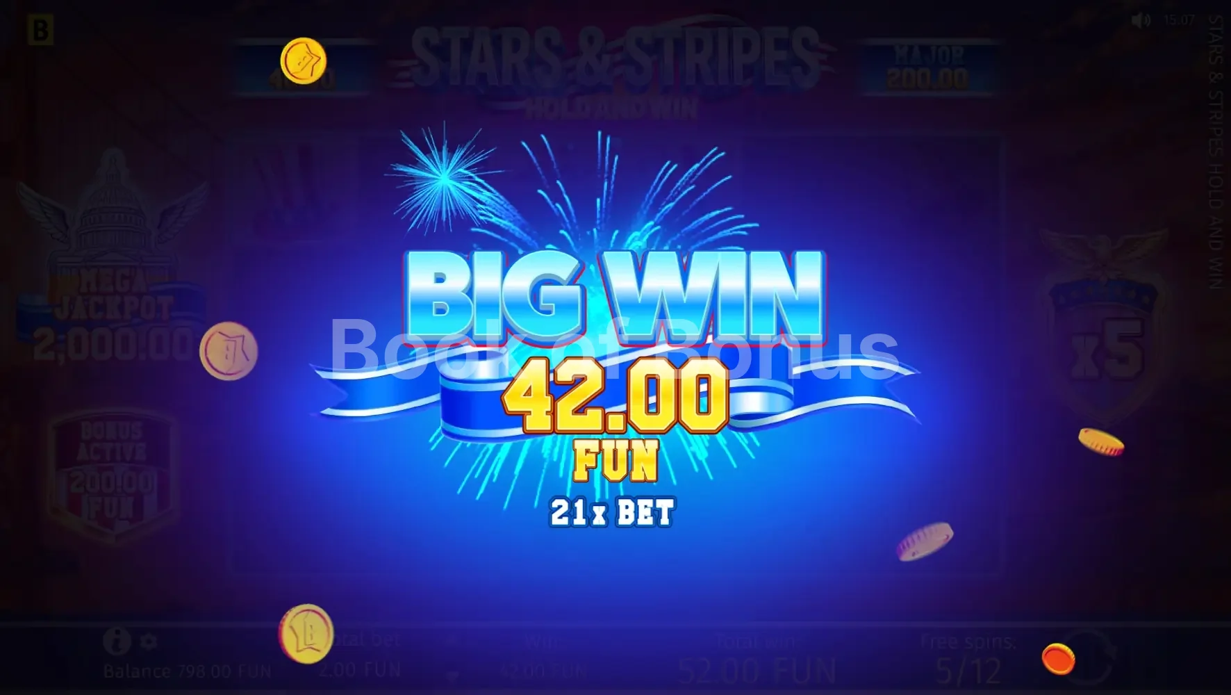 Stars & Stripes Hold and Win par BGaming - gros gain