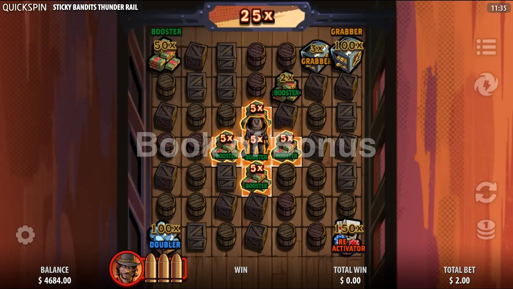 Sticky Bandits Thunder Rail par Quickspin - tours gratuits