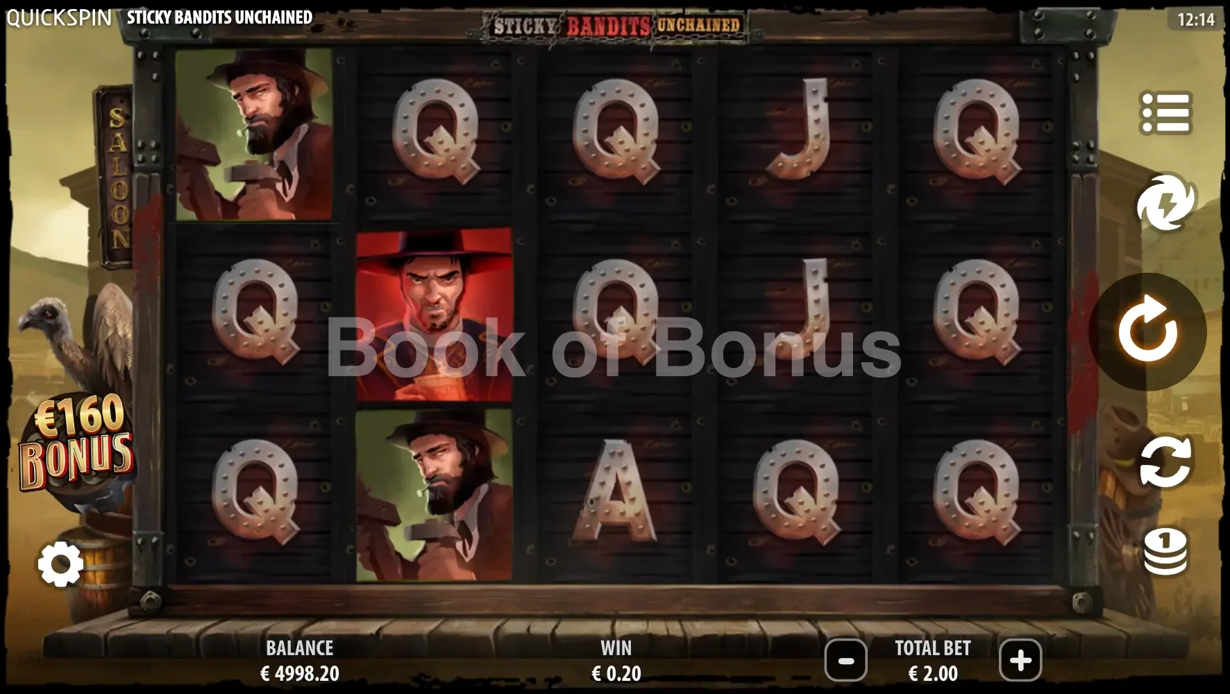 Sticky Bandits Unchained par Quickspin - jeu de base et disposition des rouleaux