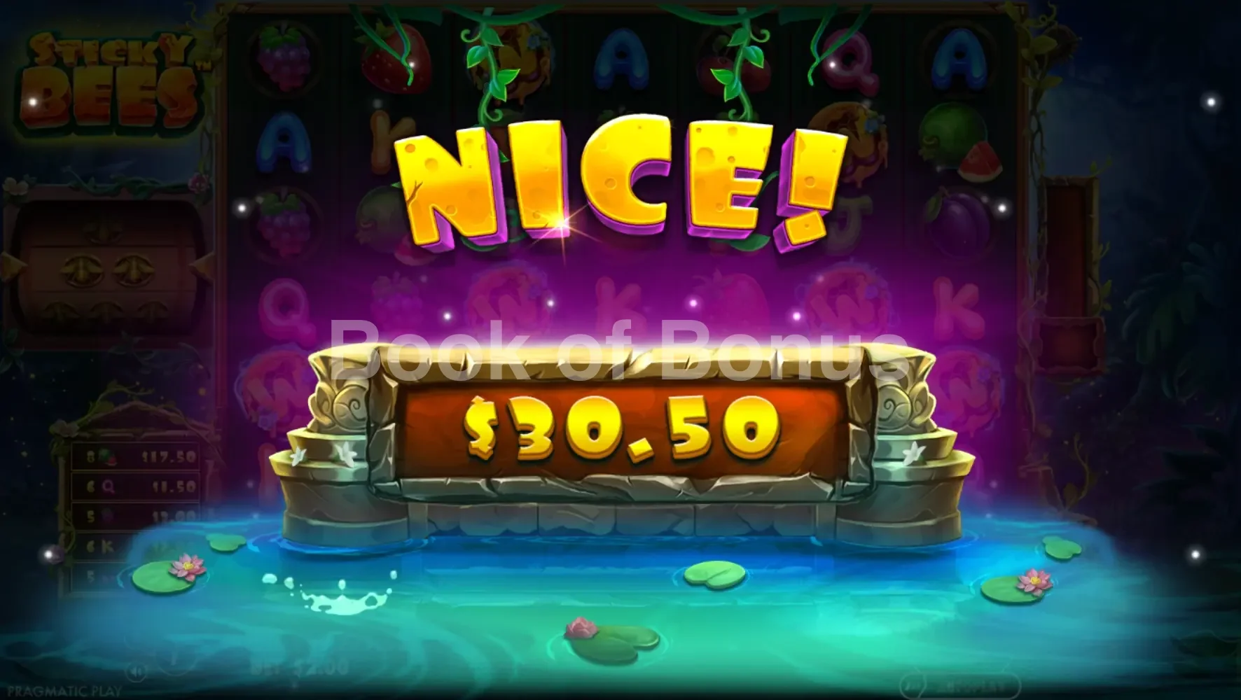 Sticky Bees par Pragmatic Play - gros gain
