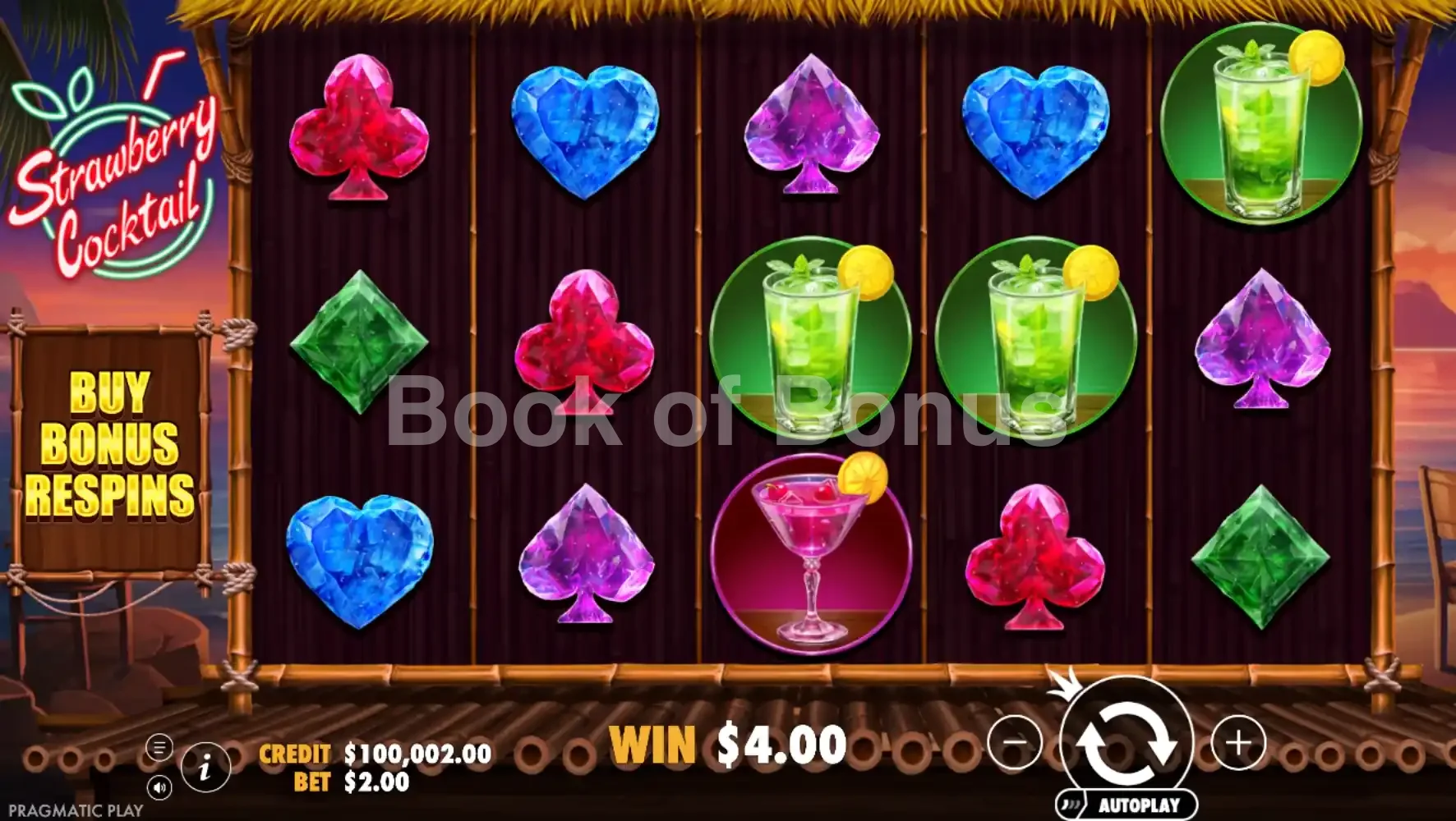 Jeu de base Strawberry Cocktail