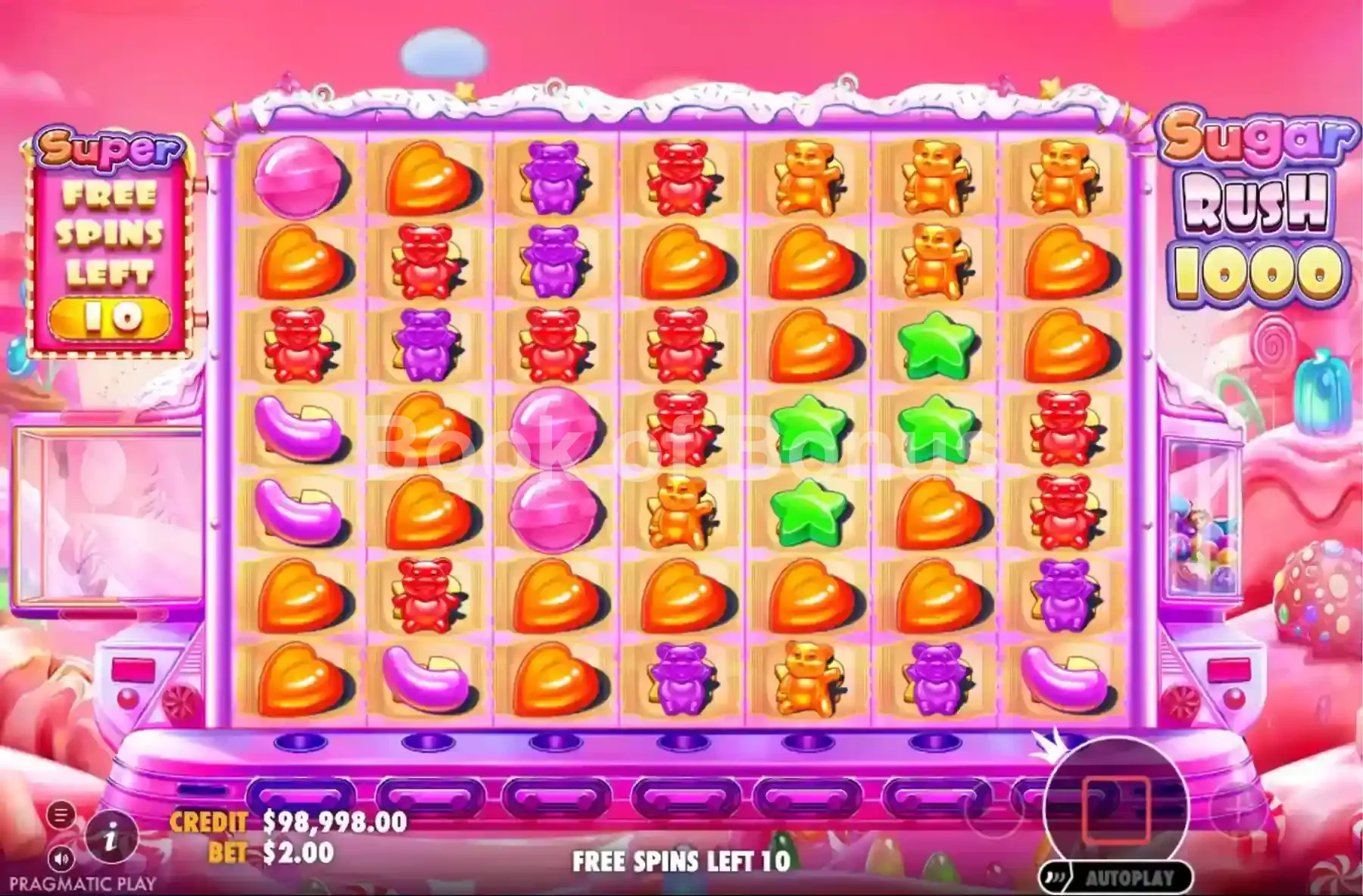 Sugar Rush 1000 par Pragmatic Play - tours gratuits