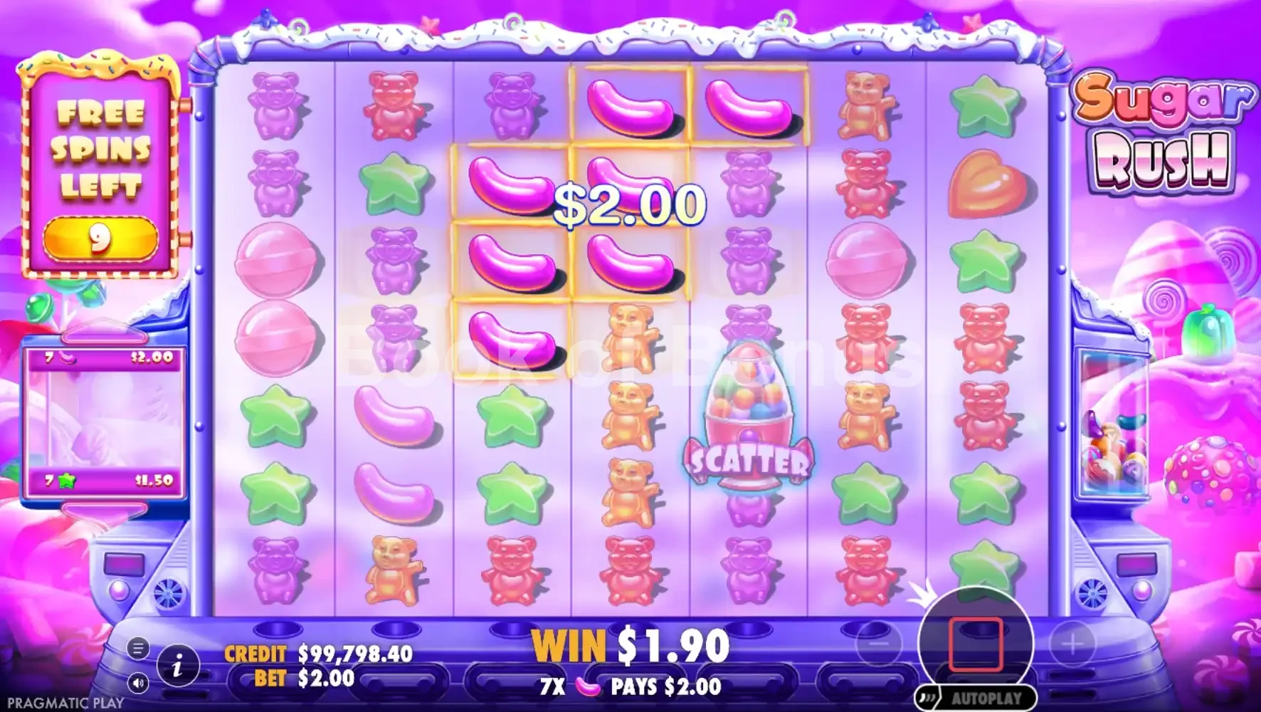 Tours gratuits Sugar Rush