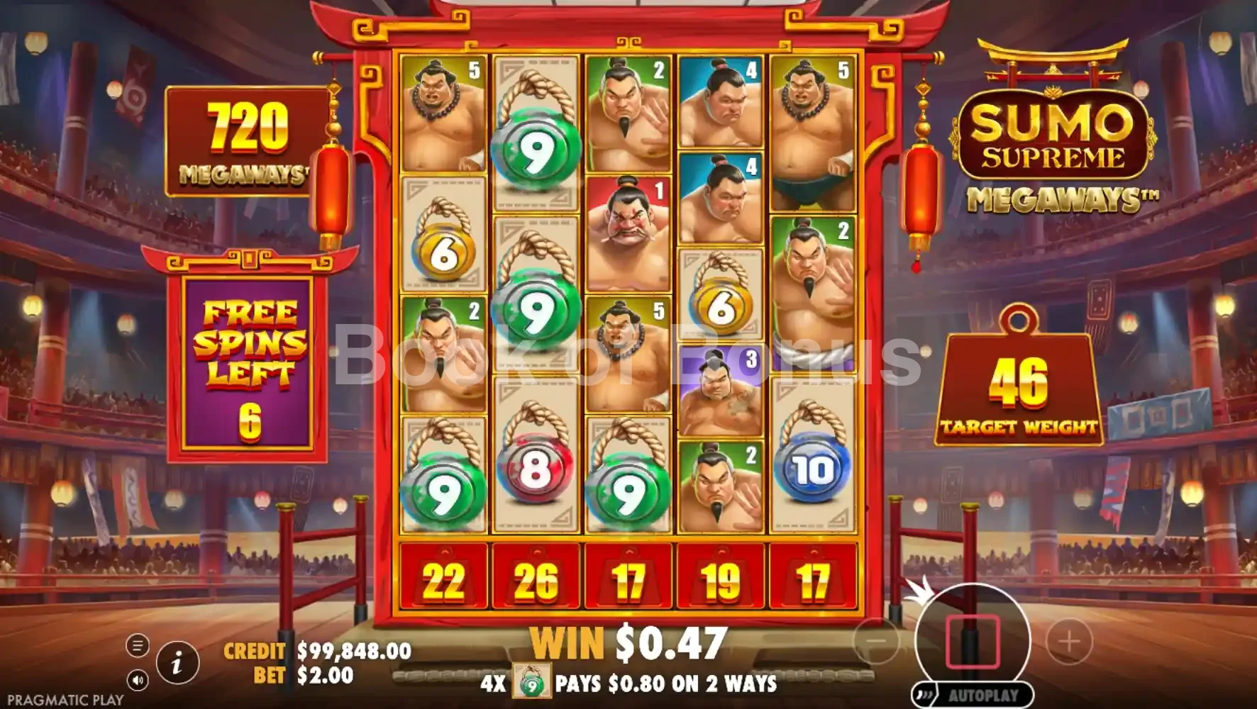 Sumo Supreme Megaways par Pragmatic Play - tours gratuits