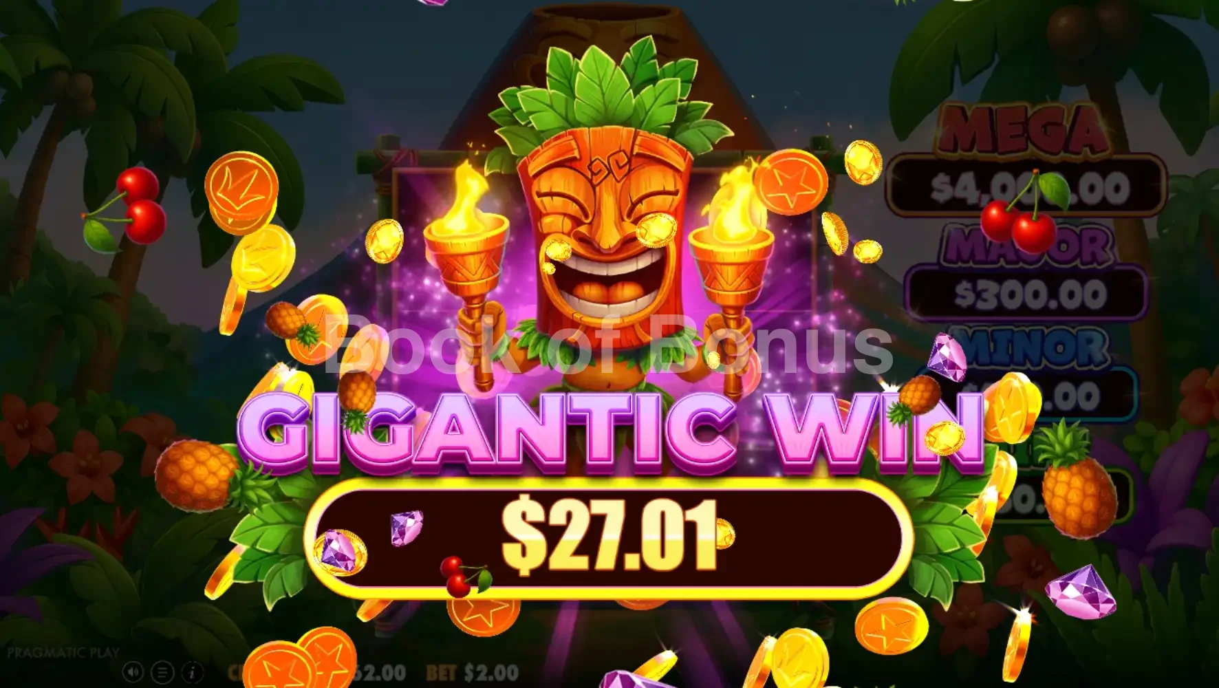Super Tiki Strike par Pragmatic Play - gros gain