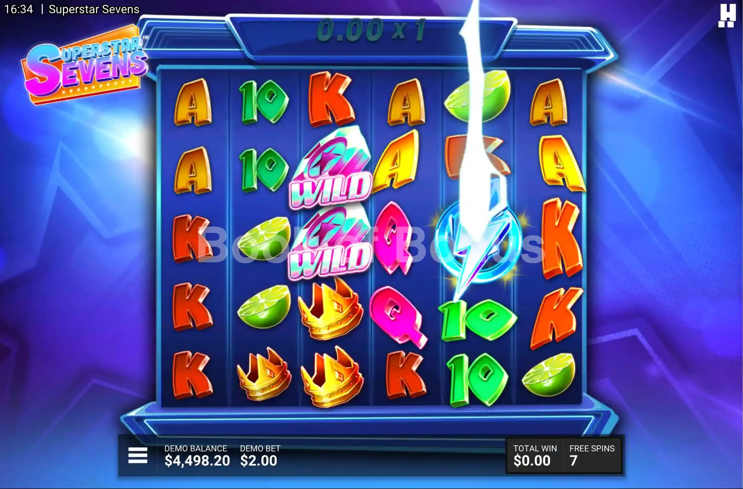 Superstar Sevens par Hacksaw Gaming - tours gratuits