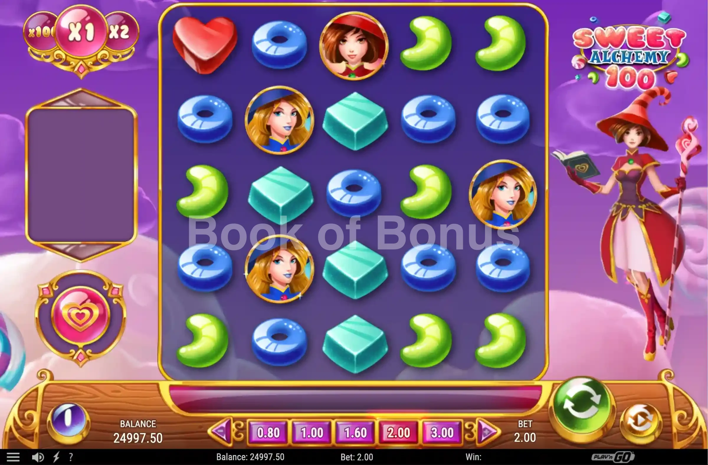 Sweet Alchemy 100 par Play'n GO - base game 2
