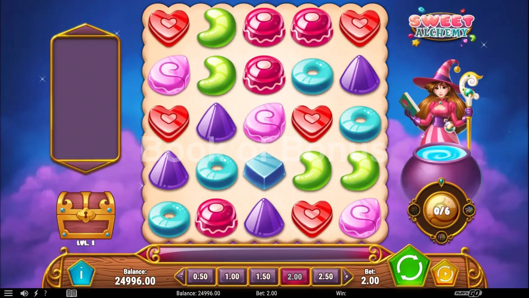 Sweet Alchemy par Play'n GO - base game 2
