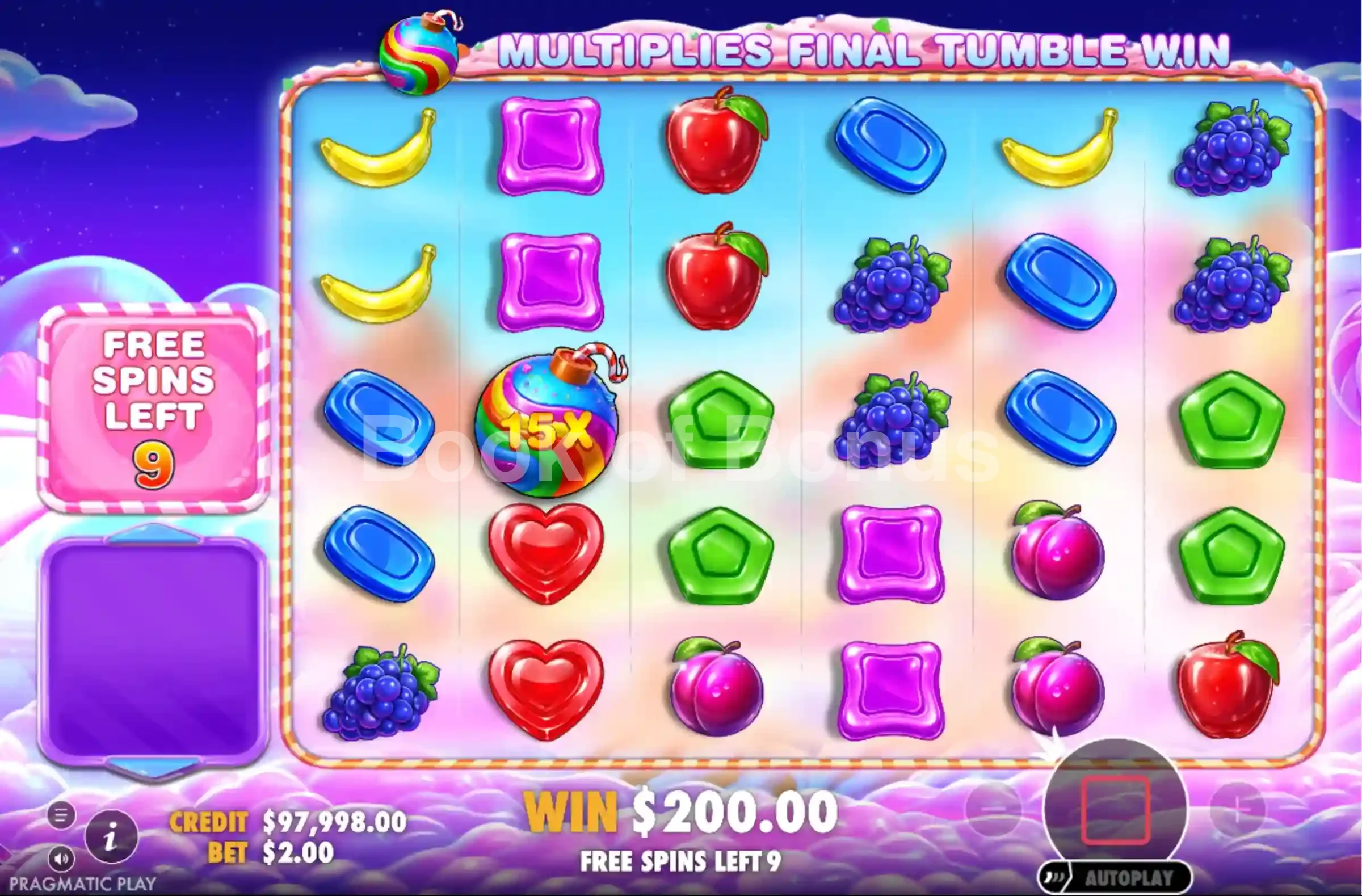 Tours gratuits Sweet Bonanza 2500
