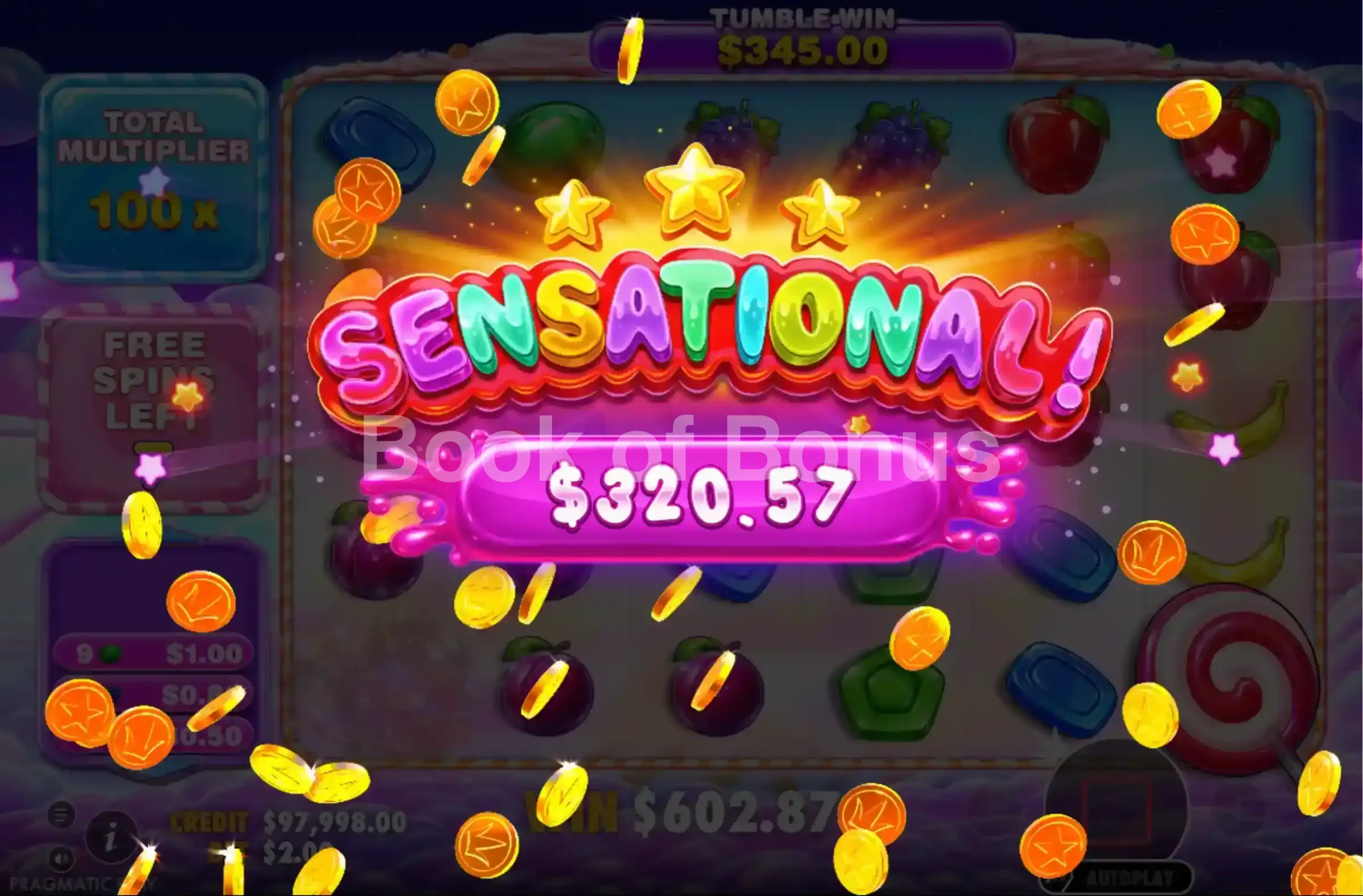 Gros gain Sweet Bonanza 2500