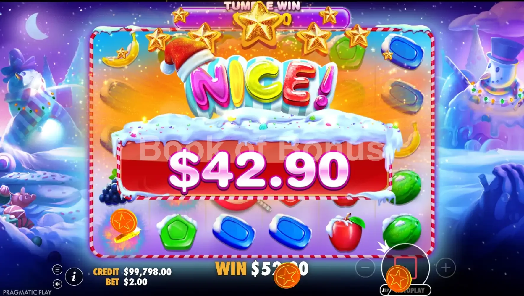 Gros gain Sweet Bonanza Xmas
