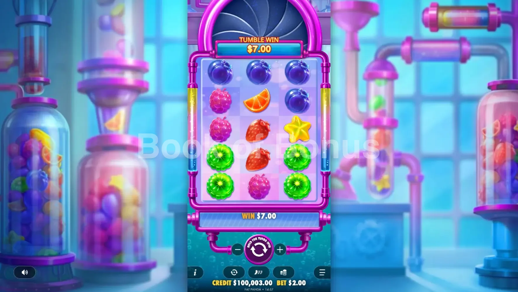 Sweet Burst par Pragmatic Play - base game 2