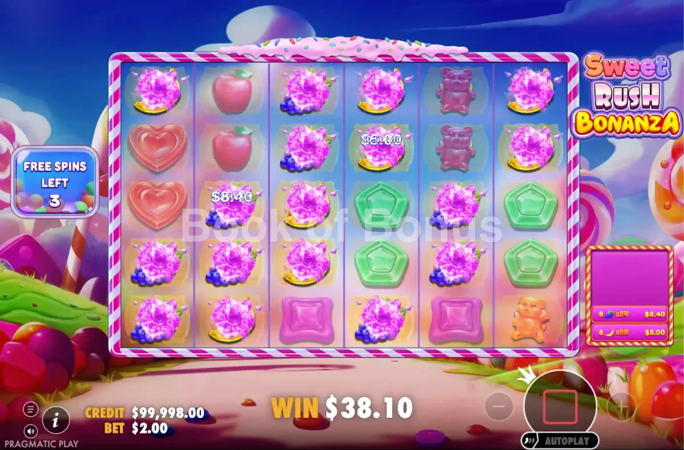 Tours gratuits Sweet Rush Bonanza
