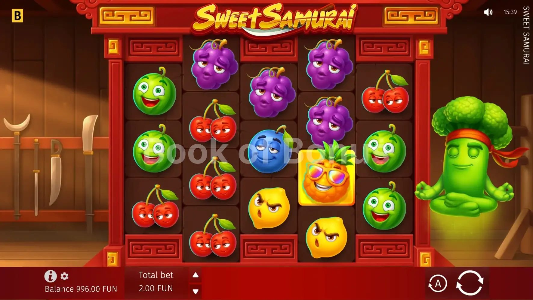 Sweet Samurai par BGaming - base game 2