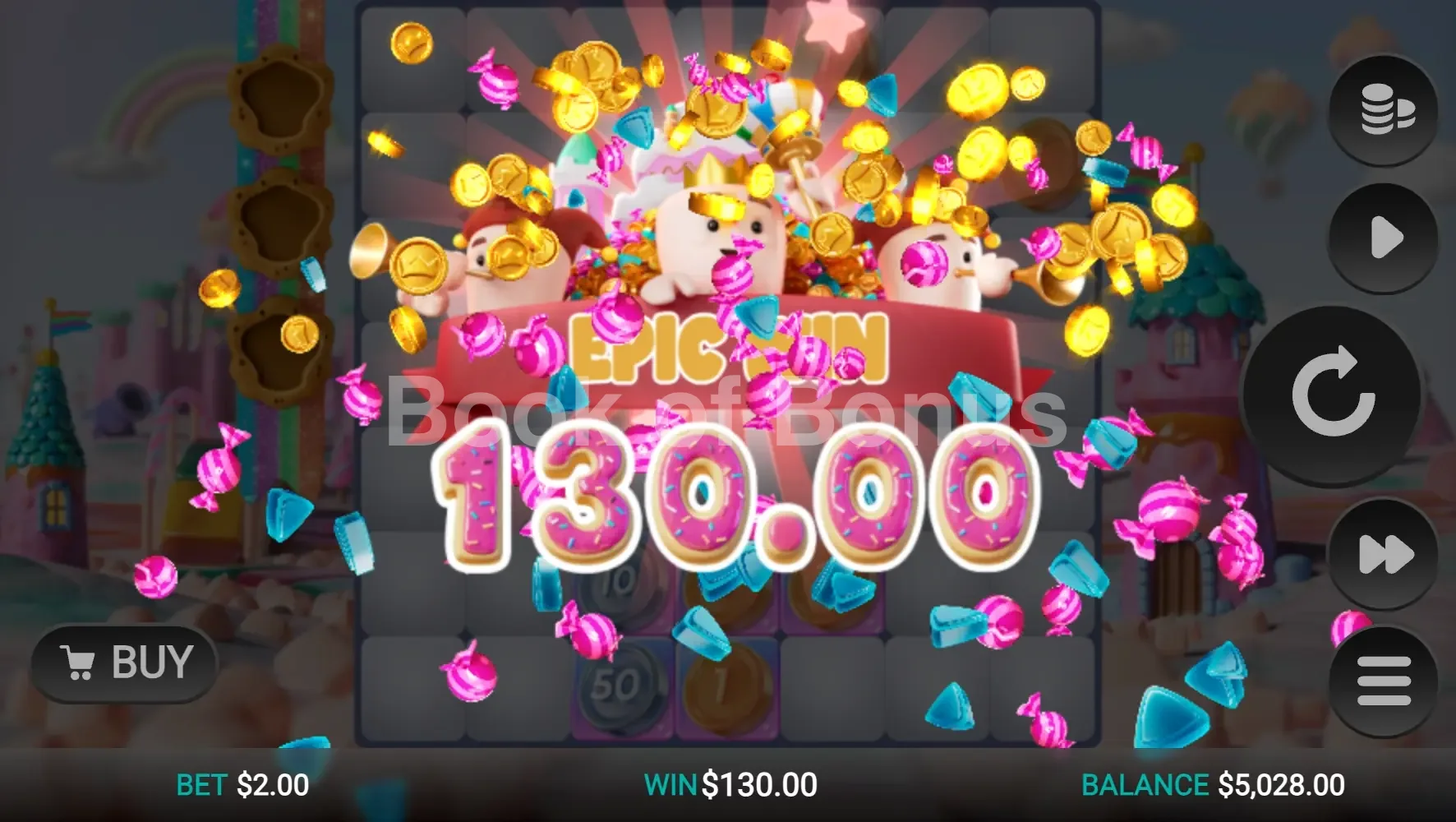 Sweetopia Royale par Relax Gaming - gros gain