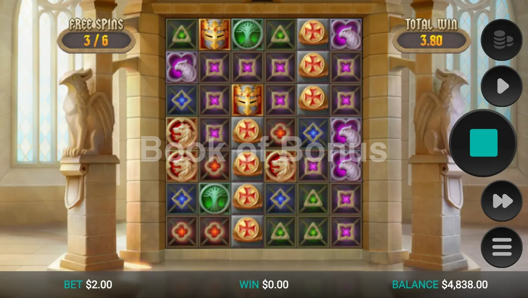 Templar Tumble par Relax Gaming - tours gratuits