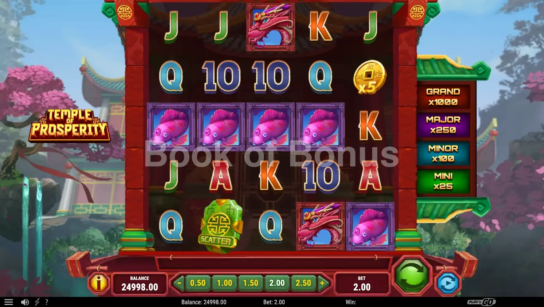 Jeu de base Temple of Prosperity