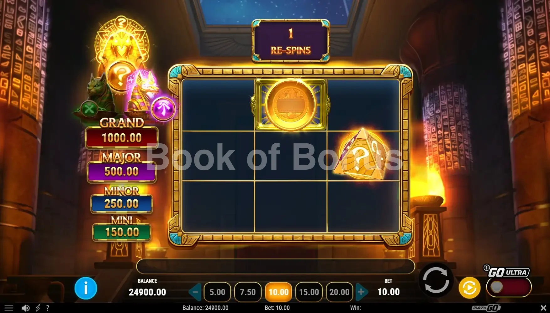 Temple of Three par Play'n GO - respins