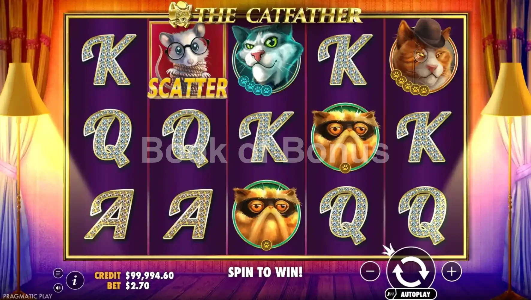 The Catfather par Pragmatic Play - base game 2
